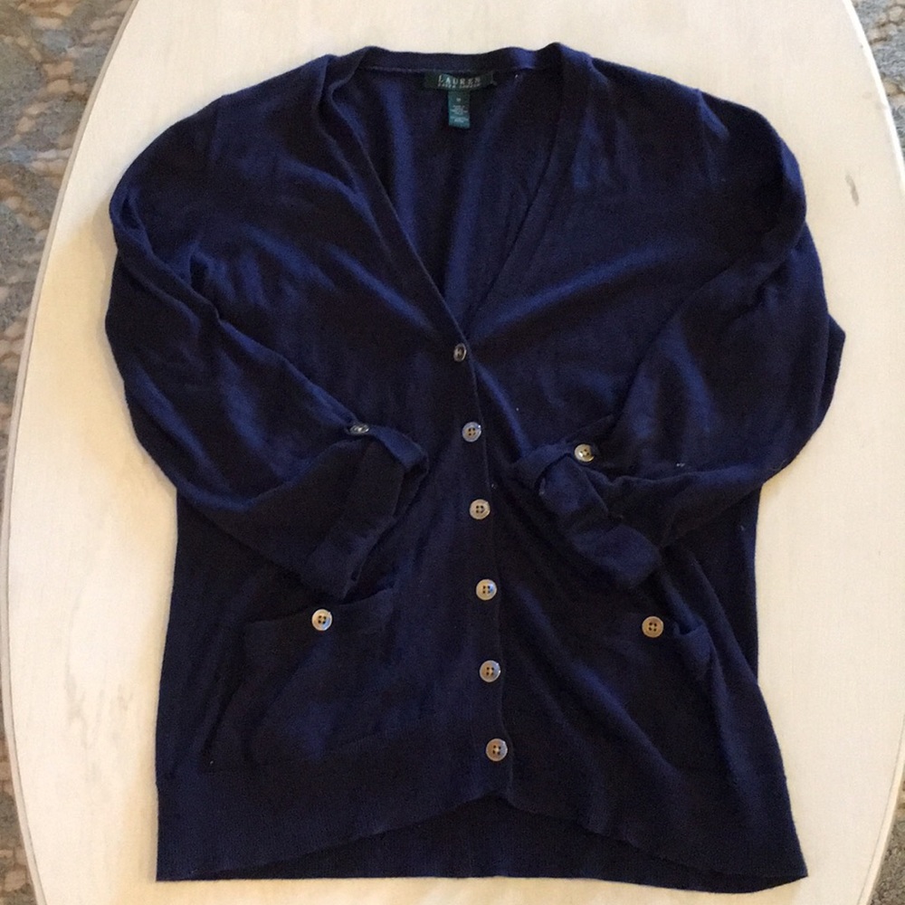 Ralph Lauren navy cardigan